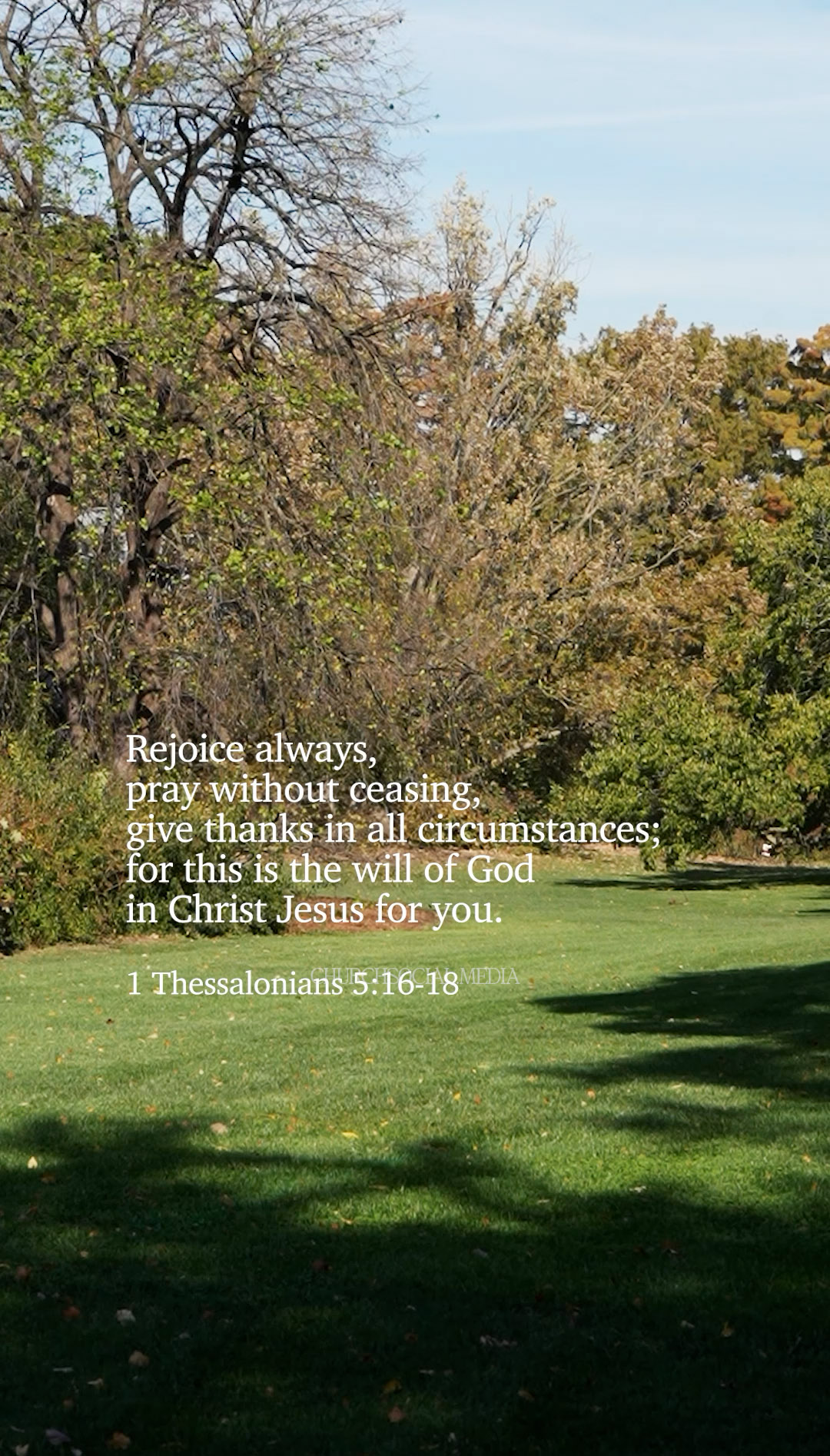 1 Thessalonians 5:16-18