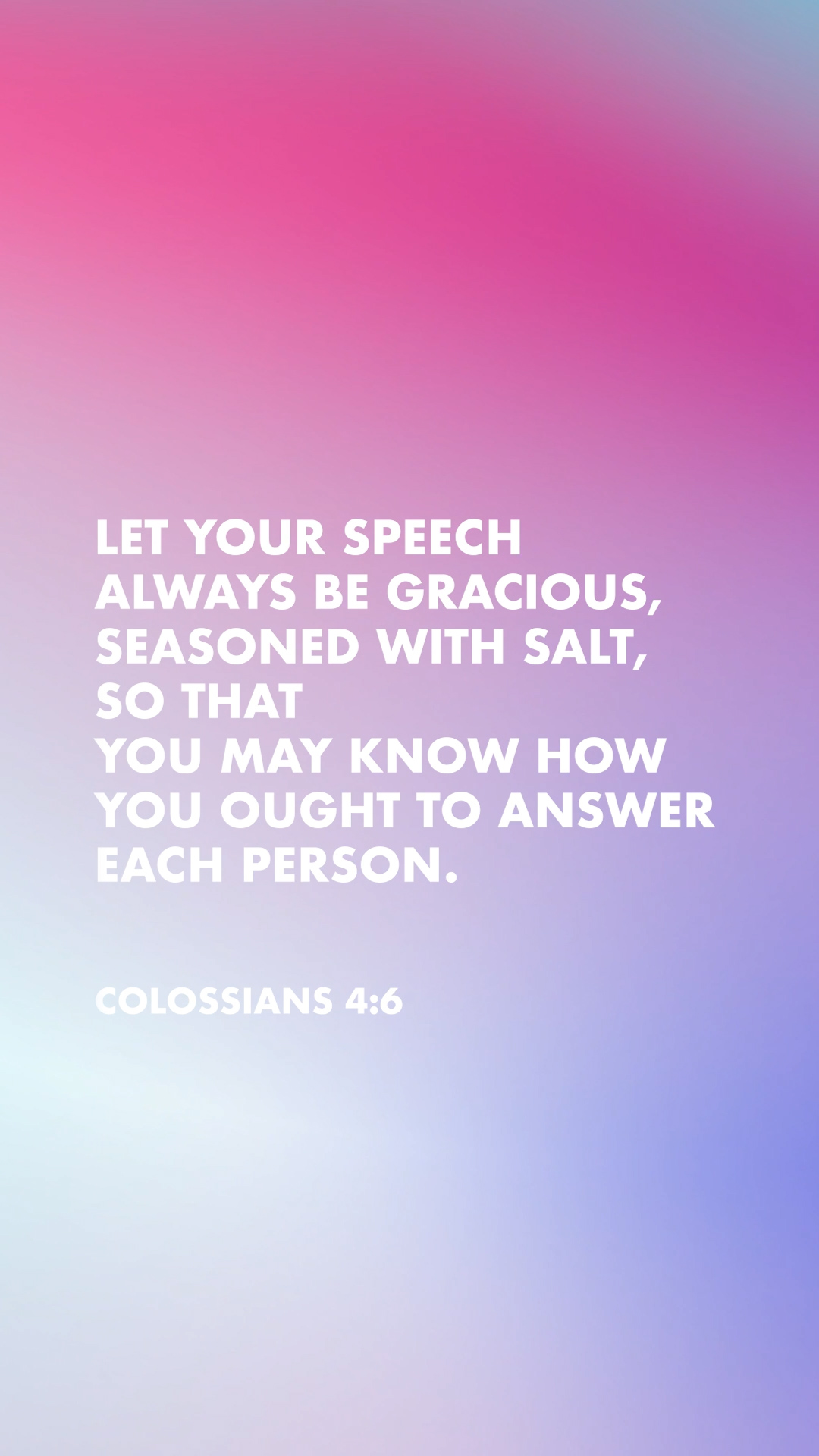 Colossians 4:6