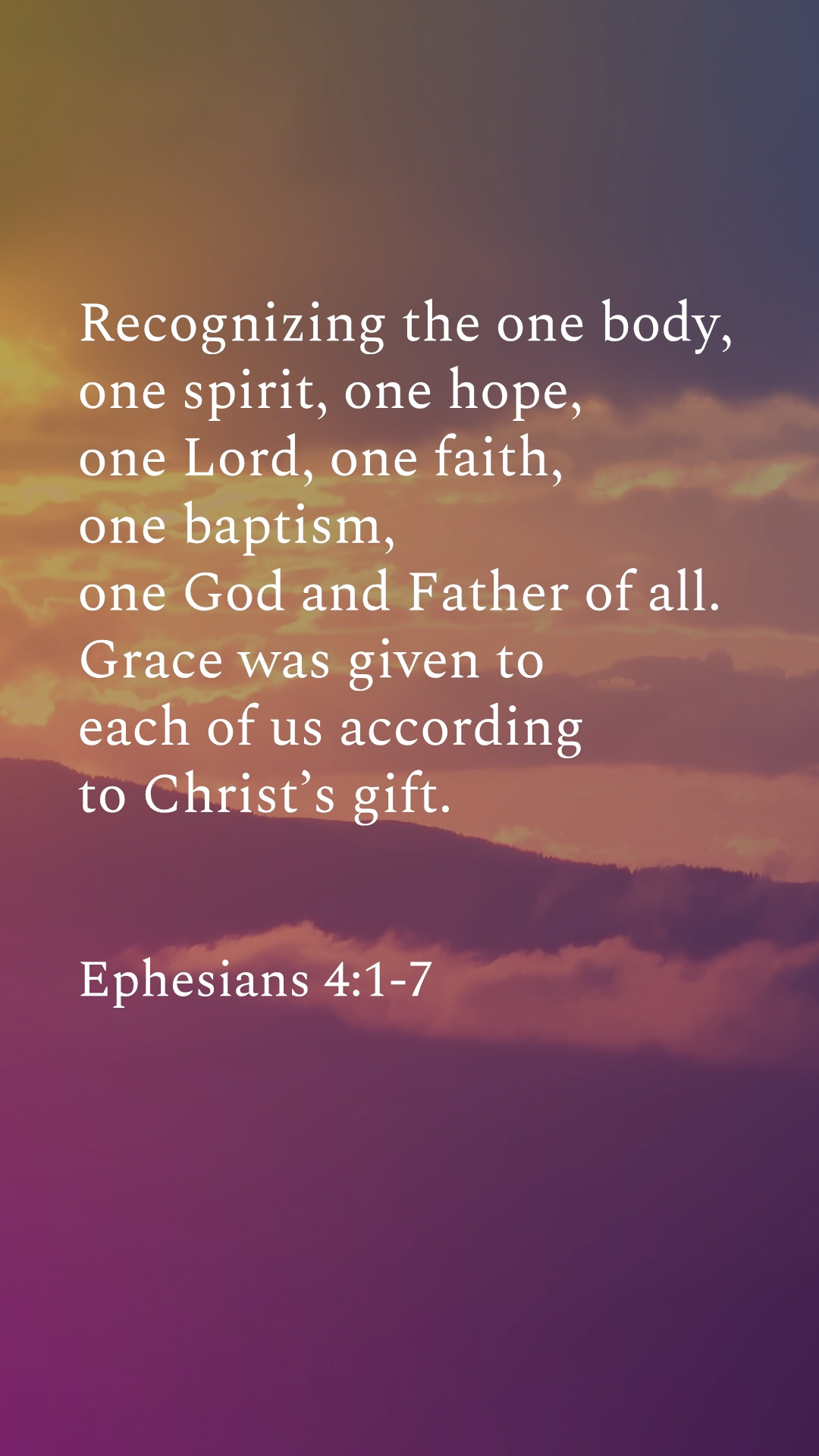 Ephesians 4:1-7