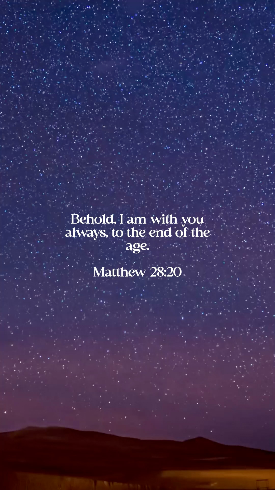 Matthew 28:20