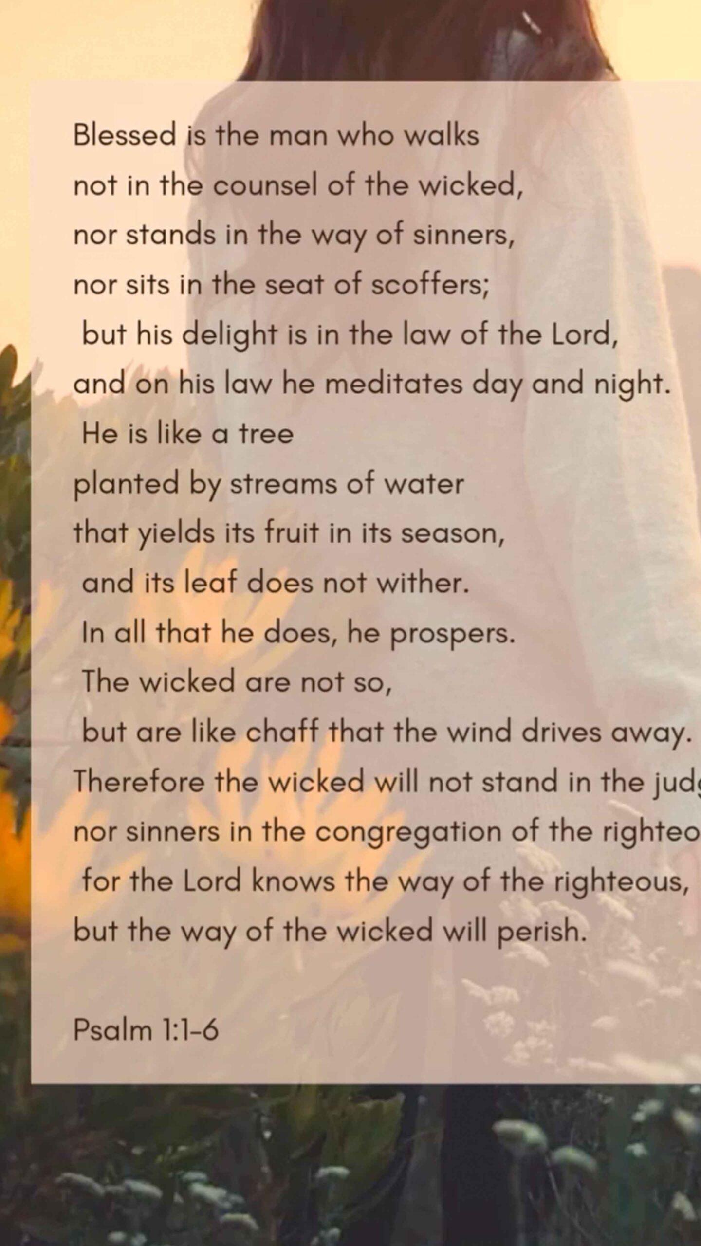 Psalm 1:1-6